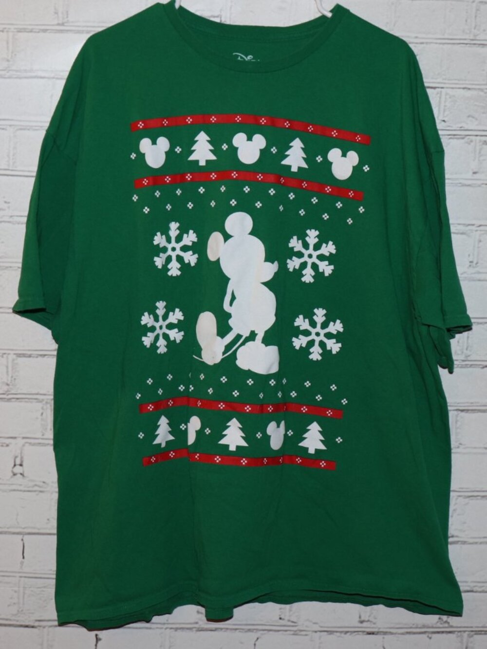 🎄 Disney Mickey Mouse Holiday Tee · Adult 3XL